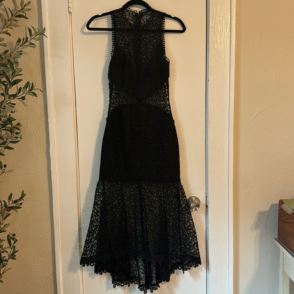 NICHOLAS Black Lace Dress